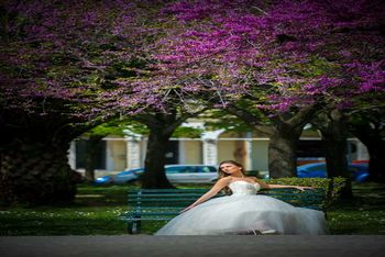 The bride in the square of Spianada