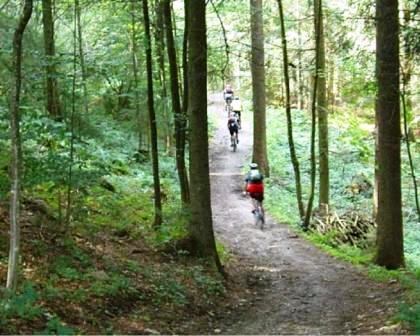 Fahrradfahren auf paradiesischen Pfaden